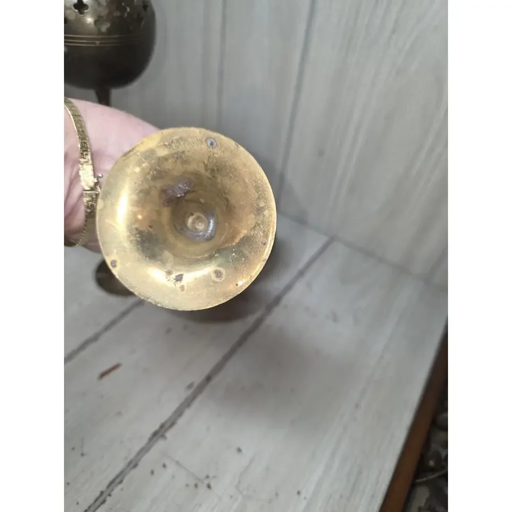 Vintage Brass Tea Light Candle Holders 10